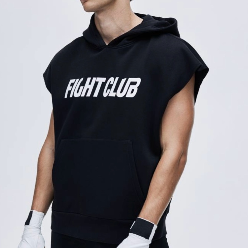 FIGHT CLUB Sleeveless MUSCLE HOODIES Licensed NEW WITH TAG, S, M, XL NWT